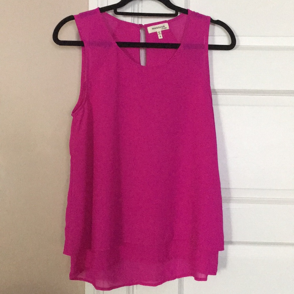 Layered chiffon top